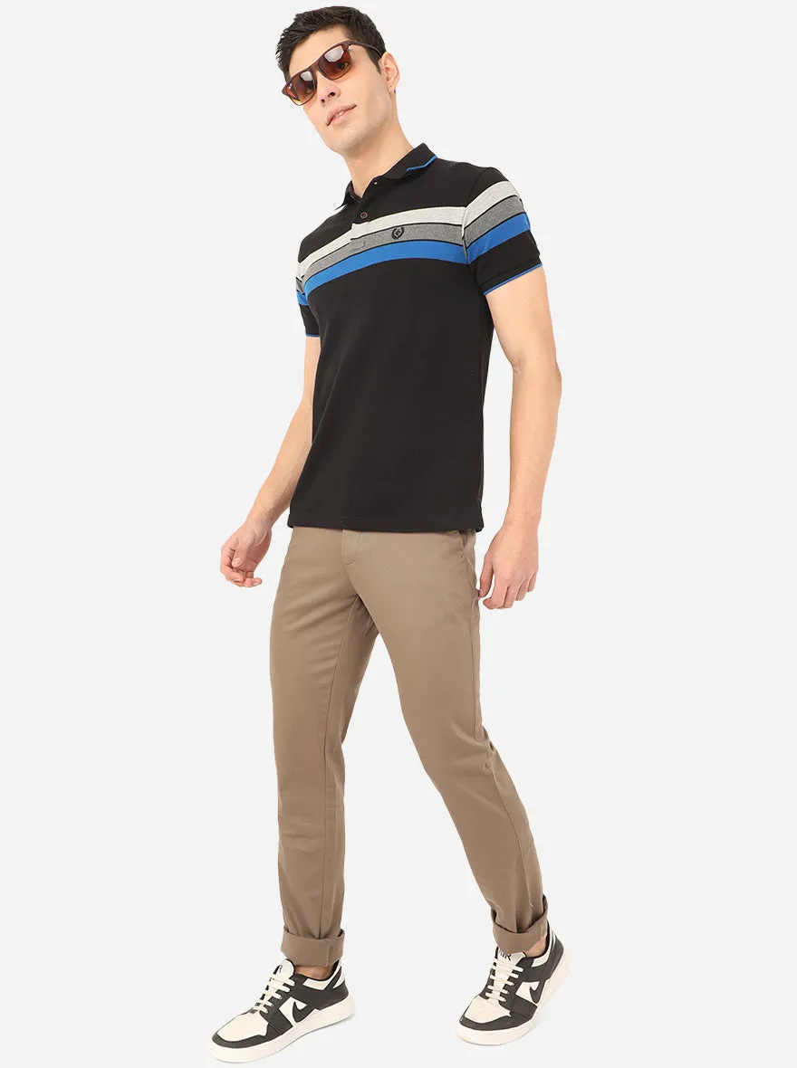 Dark Grey Solid Uno Fit Casual Trouser | JadeBlue