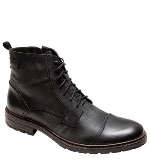 DEMOCRATA LACED ZIP TOE CAP BOOT