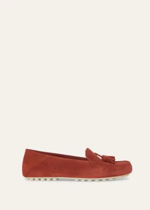 Dot Sole Walk in Cinnamon Suede for Women