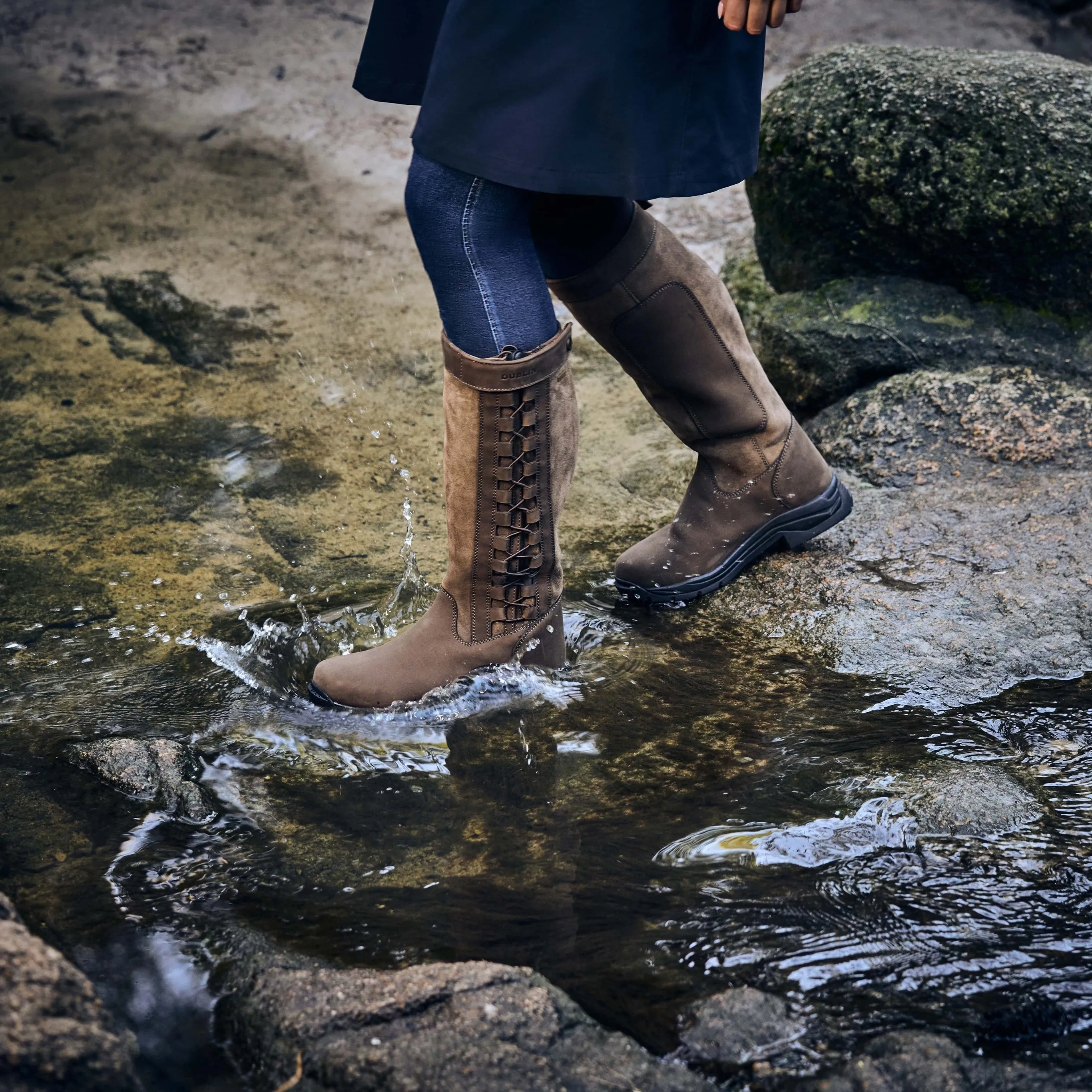 Dublin Chocolate Pinnacle III Laced Country Boots