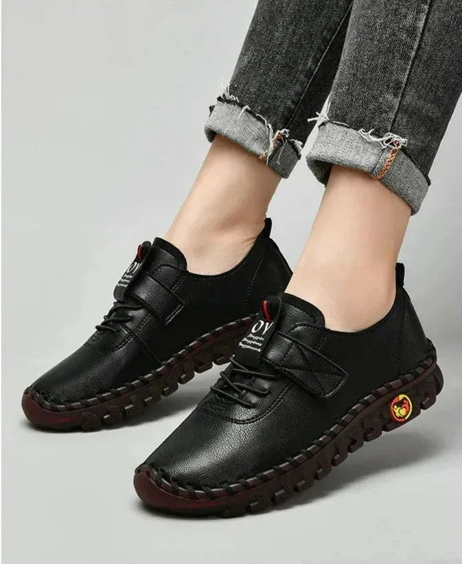 Eva - Leren Flats van Microvezel - Stijlvol en Comfortabel