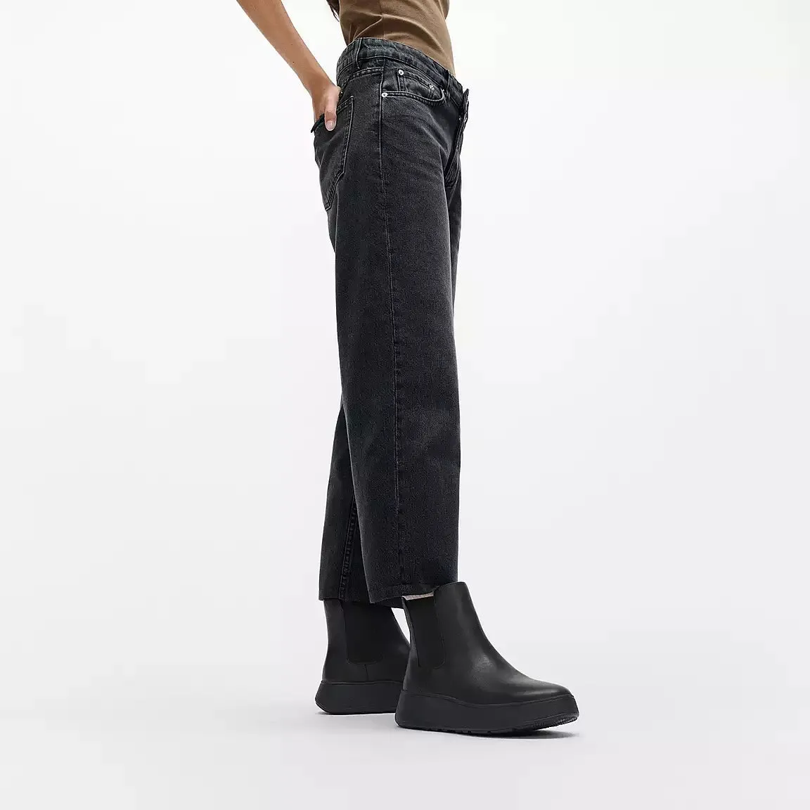 FitFlop F-MODE Chelsea Boot - All Black
