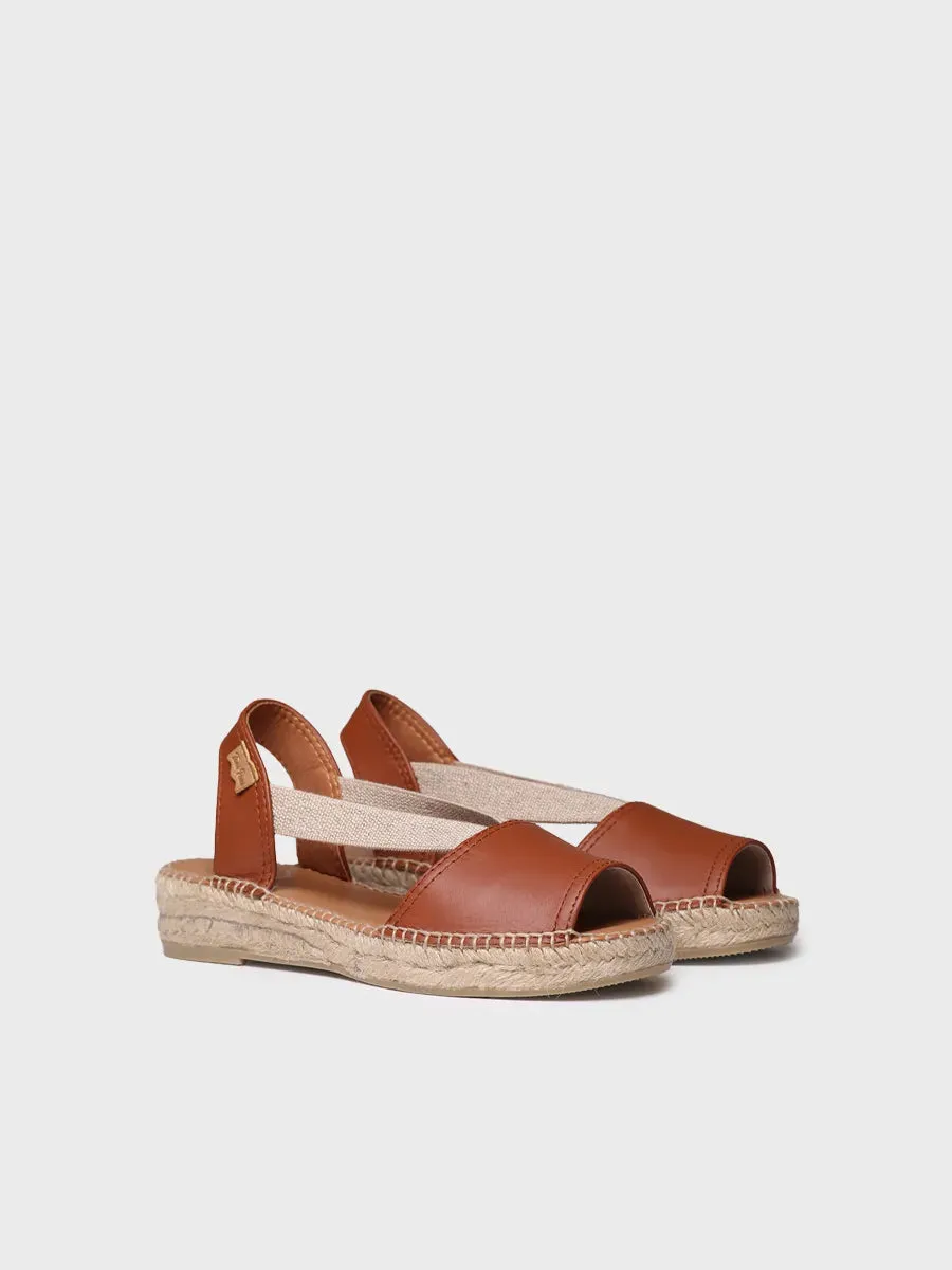 Flat leather sandal - ETNA