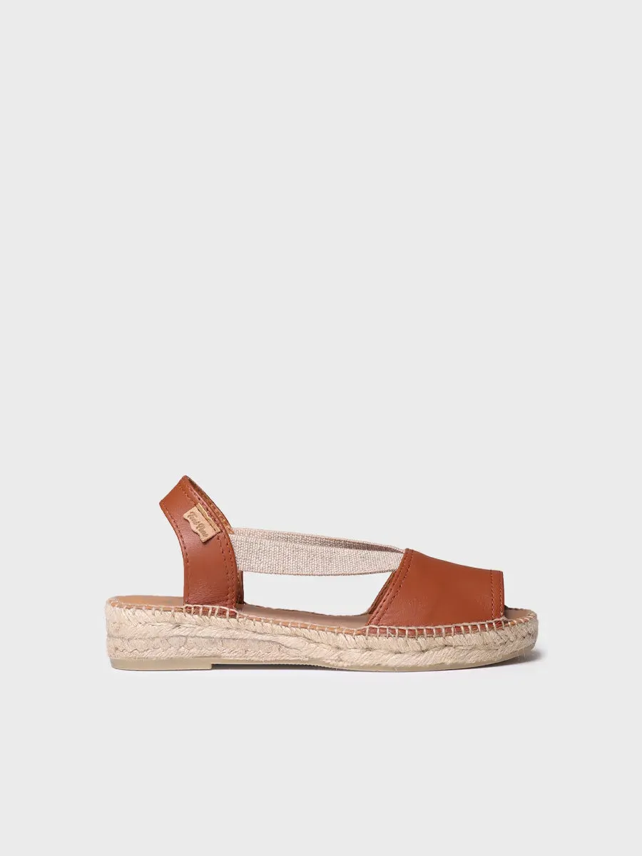 Flat leather sandal - ETNA