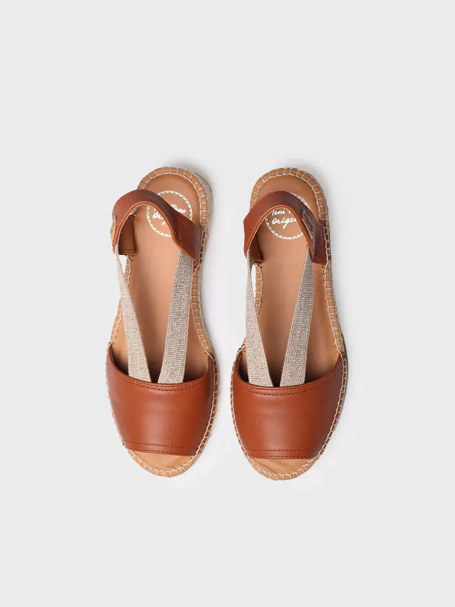 Flat leather sandal - ETNA