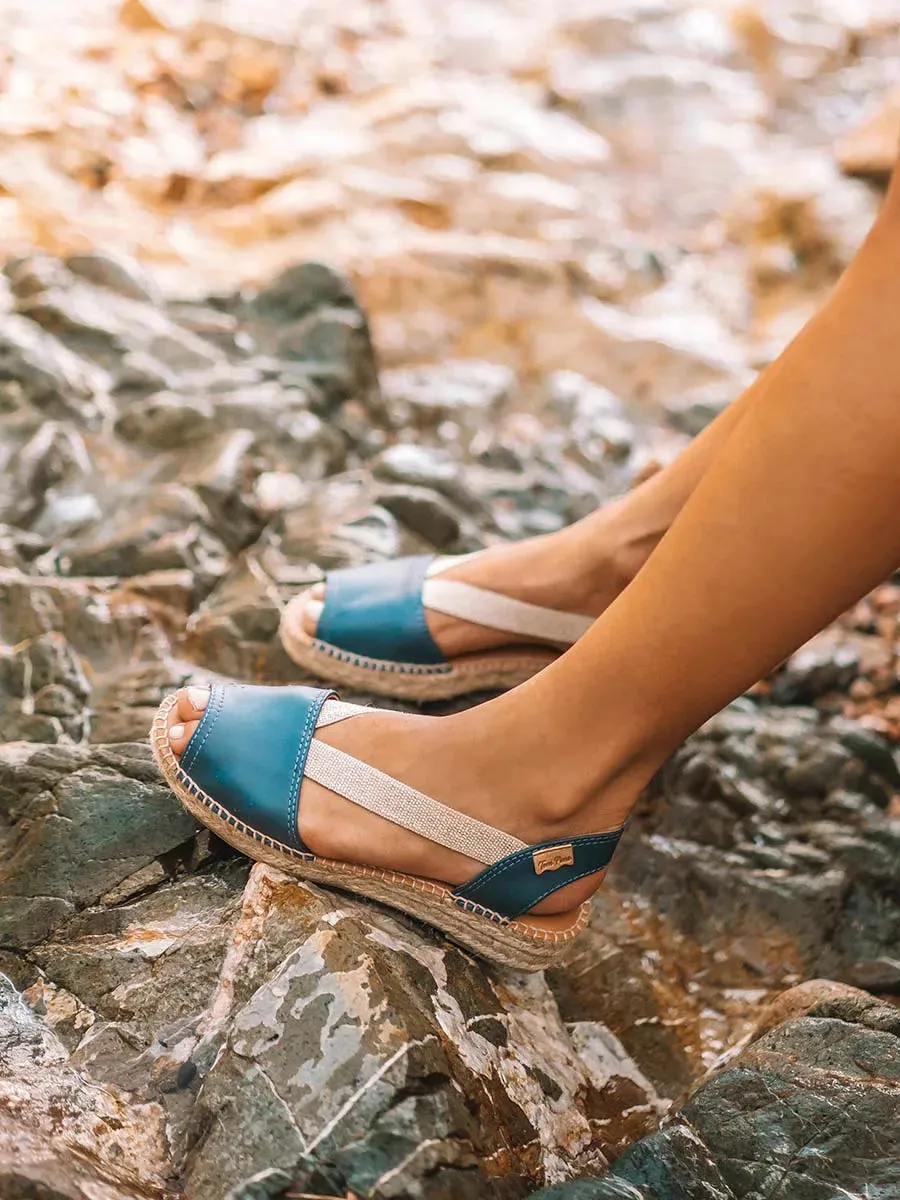Flat leather sandal - ETNA