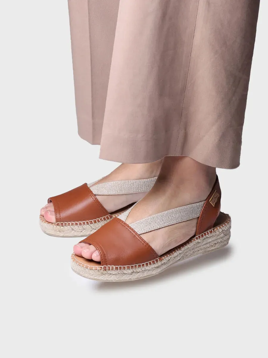 Flat leather sandal - ETNA