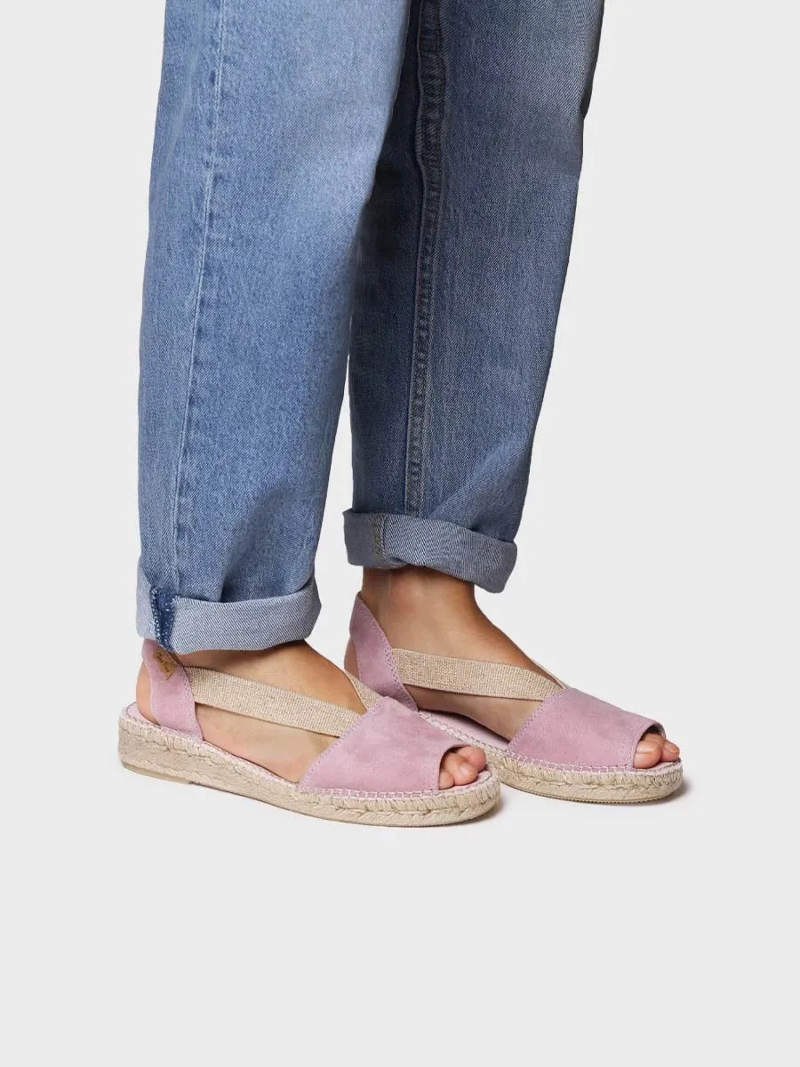Flat suede sandal - ELLA