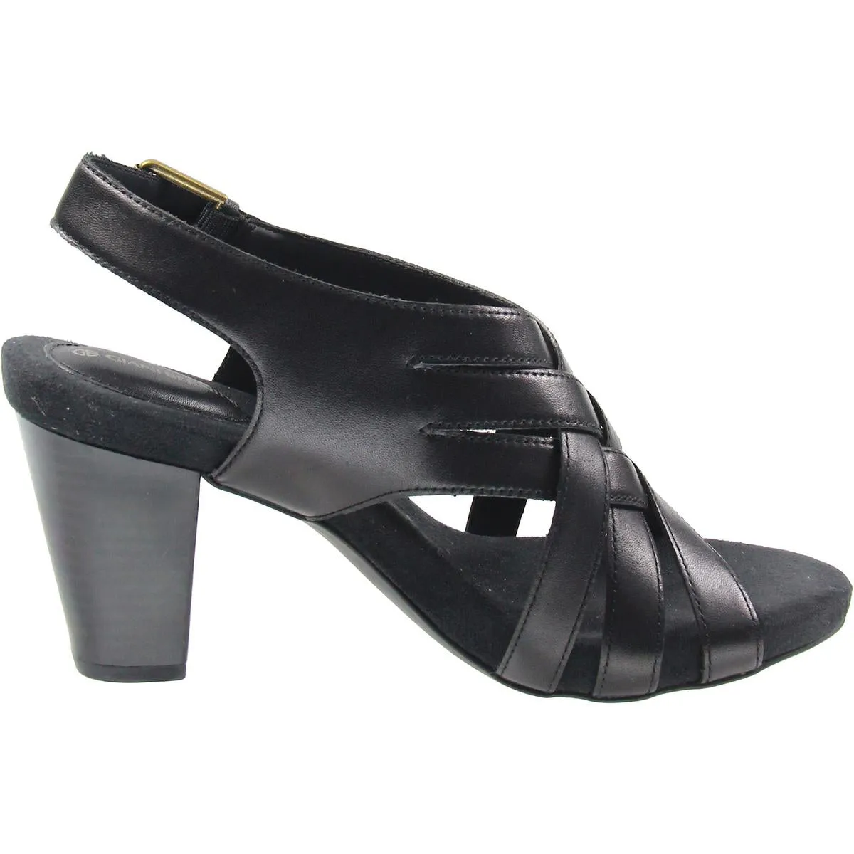 Giani Bernini Womens Criss-Cross Leather Espadrille Heels