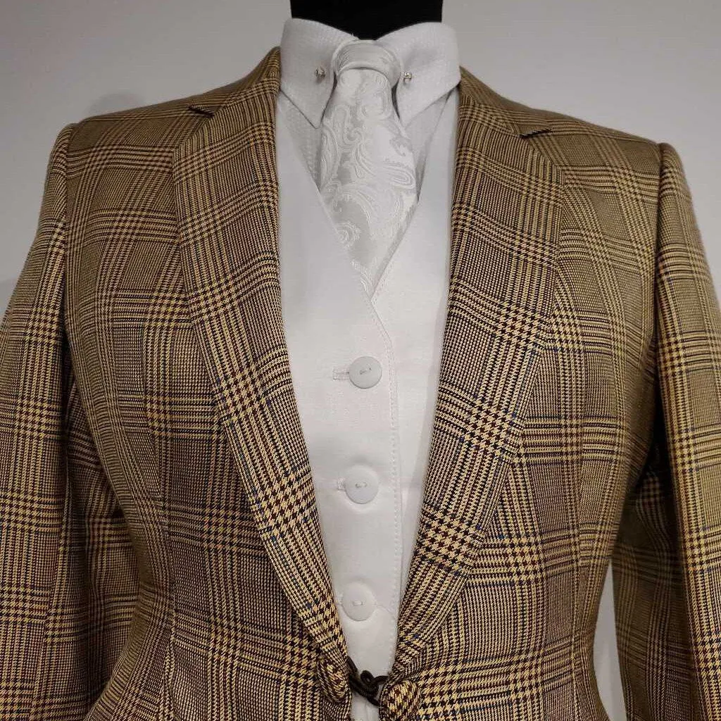 Gold Windowpane Coat