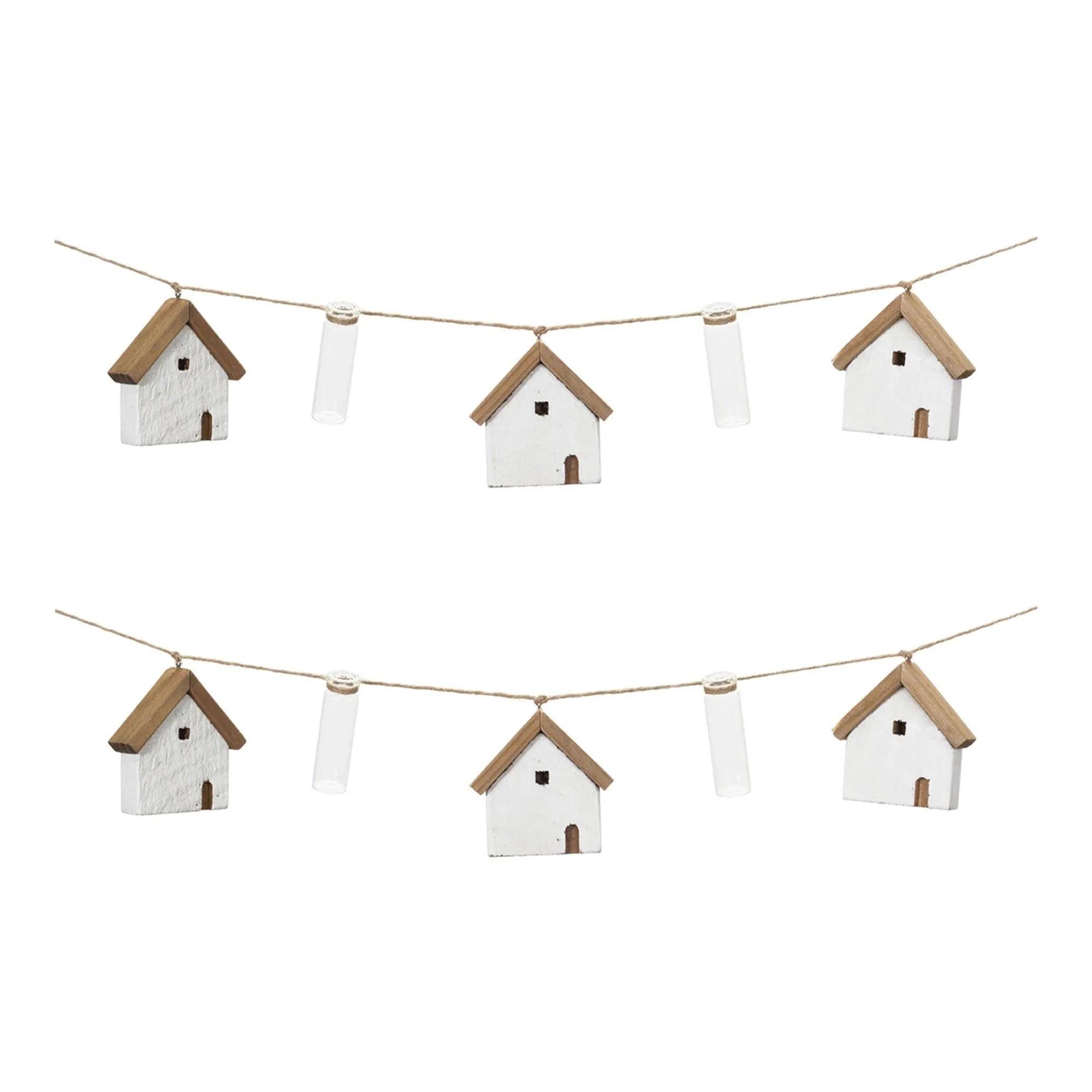 House and Tube Vase String Garland (Set of 2)