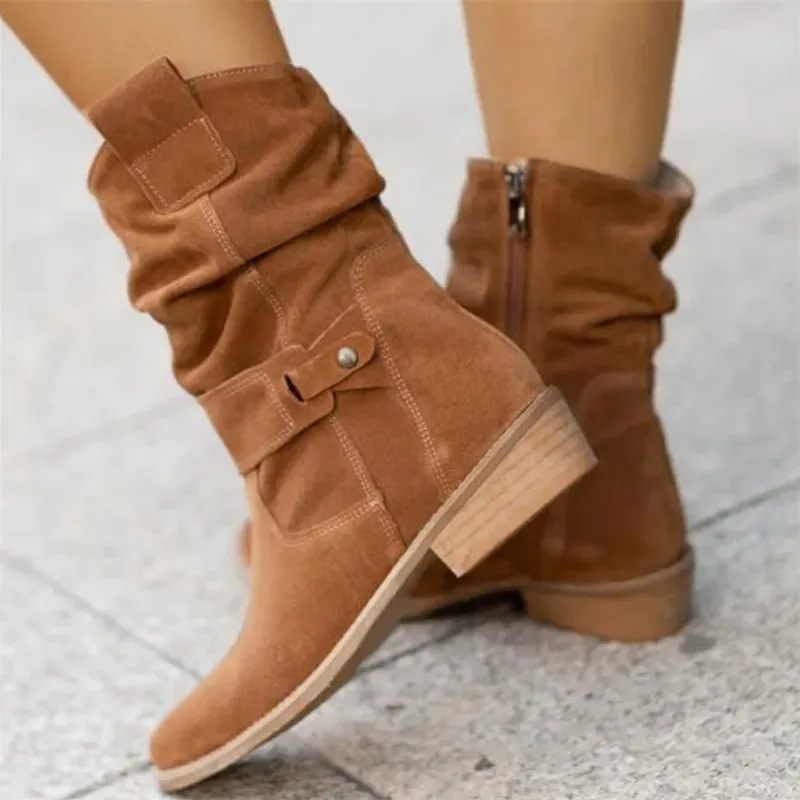 Irene - Stylische Stiefel mit Reißverschluss für Frauen