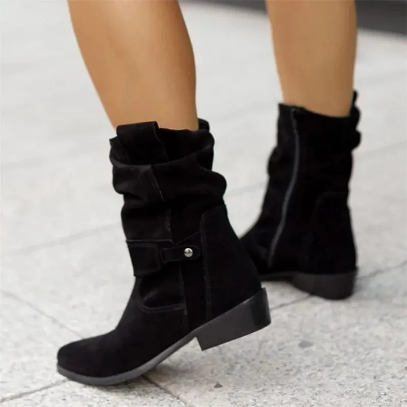 Irene - Stylische Stiefel mit Reißverschluss für Frauen