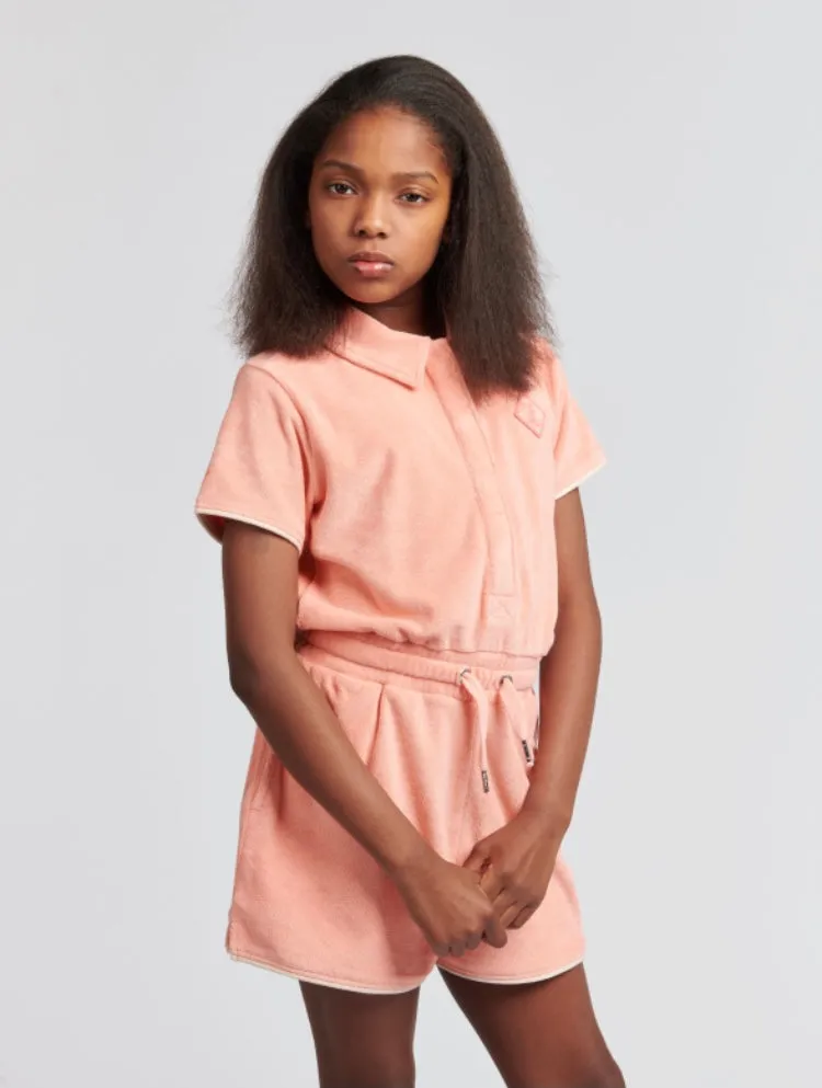 JUICY COUTURE - TOWELLING PLAYSUIT PEACH