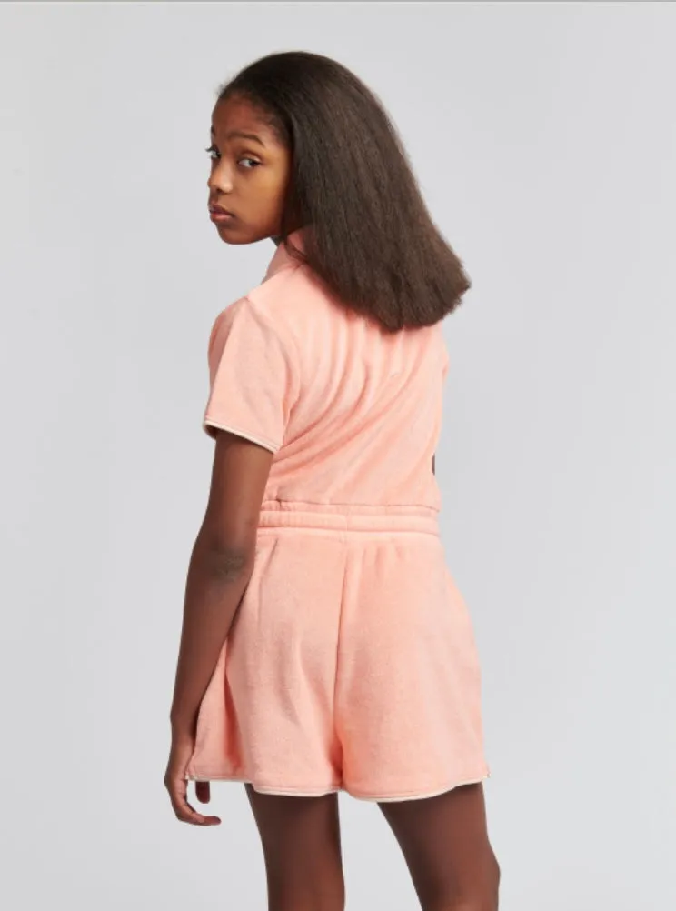 JUICY COUTURE - TOWELLING PLAYSUIT PEACH