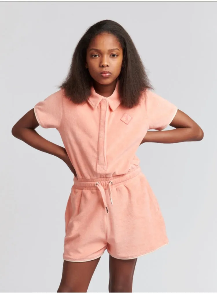 JUICY COUTURE - TOWELLING PLAYSUIT PEACH
