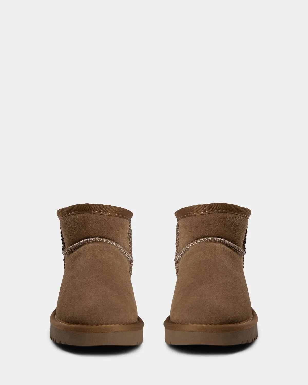 KELLIESY TEDDY BOOT - Dark sand