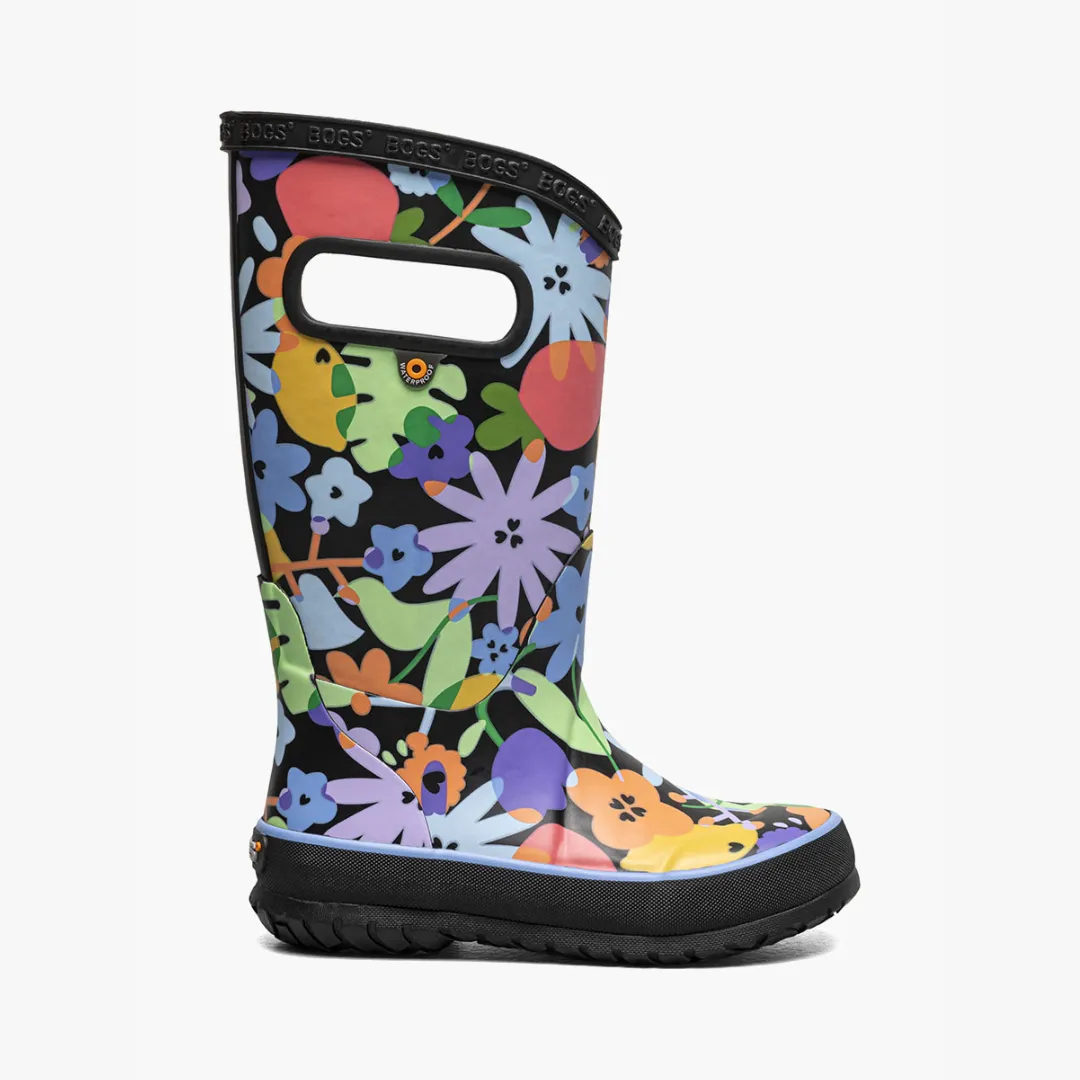 Kids' Rainboot Overlap Flowers
