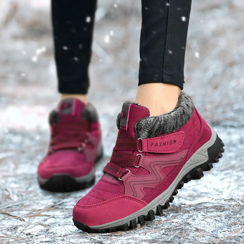 Libiyi non-slip warm and comfortable high-top casual cotton shoes