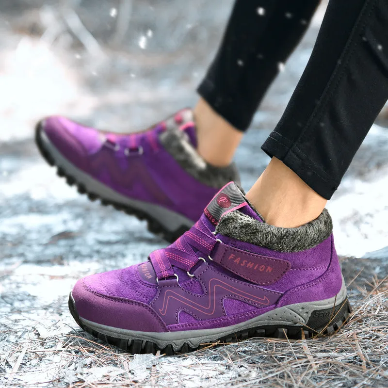 Libiyi non-slip warm and comfortable high-top casual cotton shoes