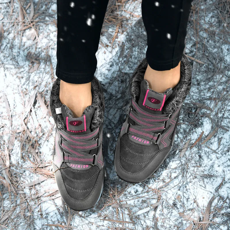 Libiyi non-slip warm and comfortable high-top casual cotton shoes
