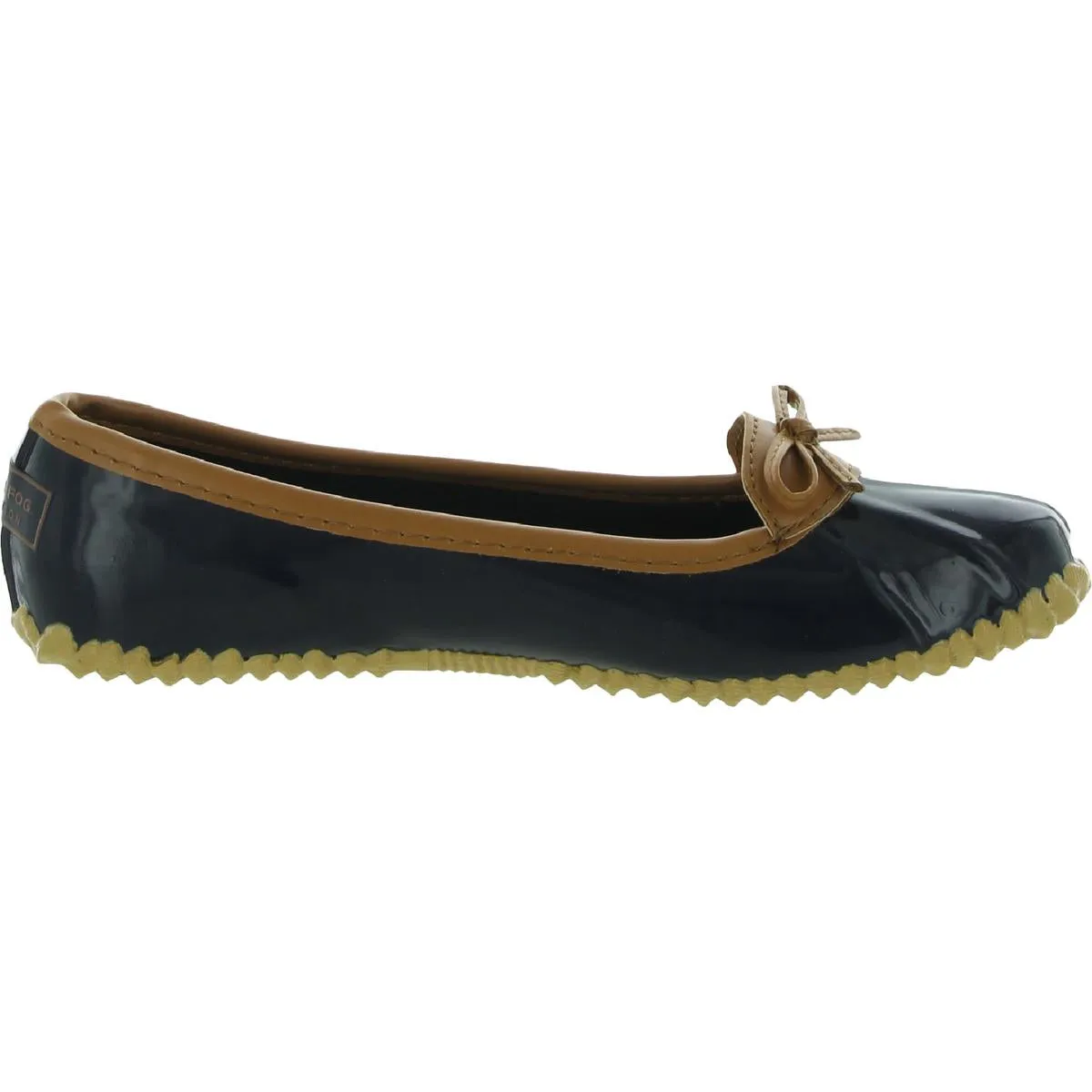 London Fog Womens WEBSTER Waterproof Shell Slip On Ballet Slippers