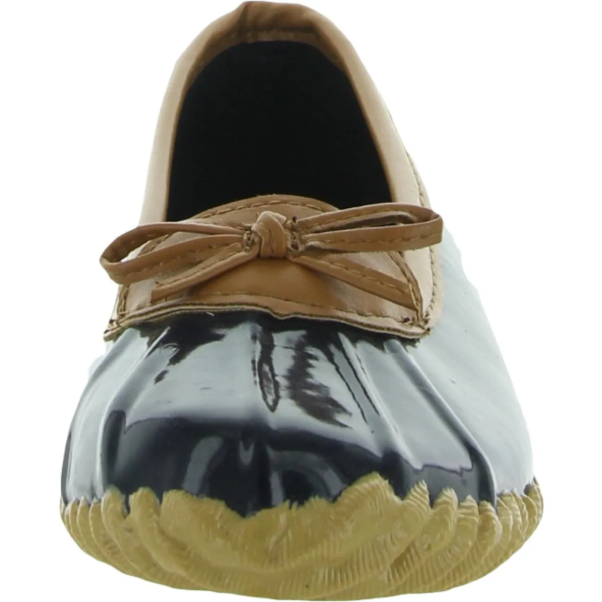 London Fog Womens WEBSTER Waterproof Shell Slip On Ballet Slippers