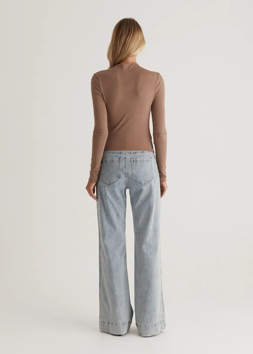Lynley Top - Mushroom