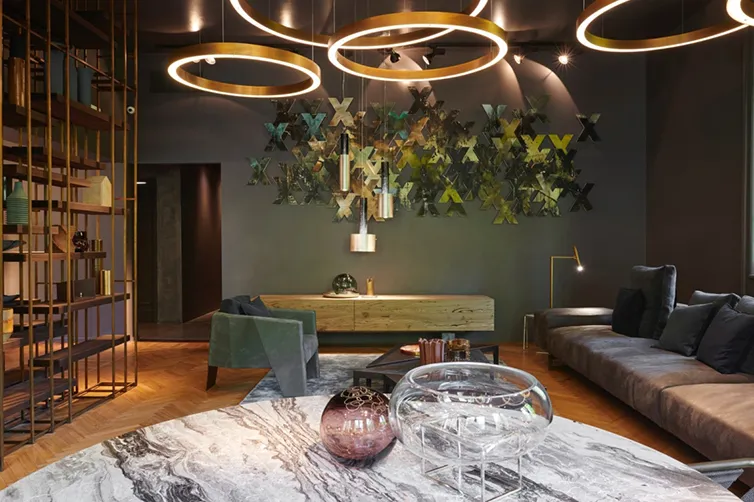 Mahlu Circular Chandelier Modern