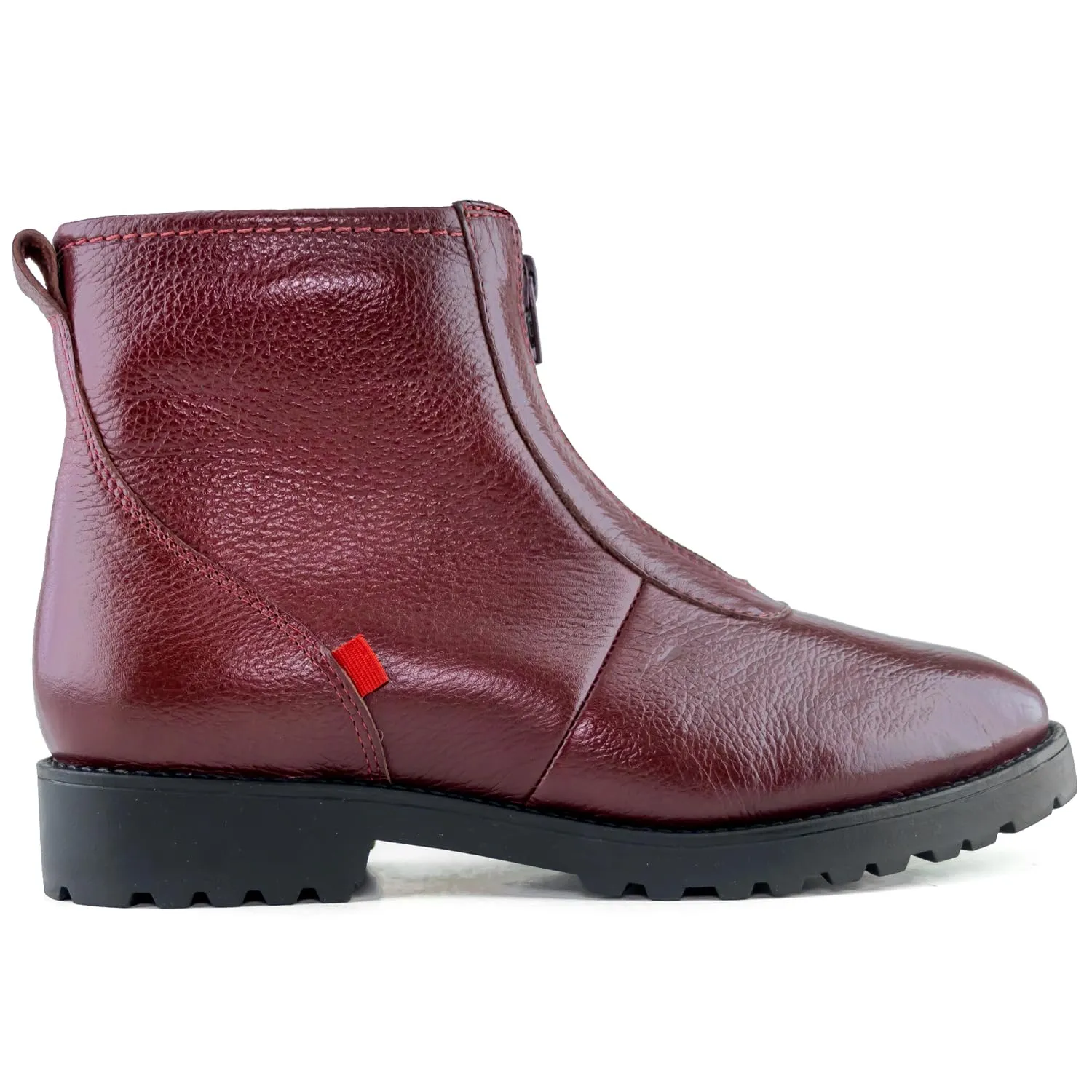 Marc Joseph New York Womens Casual Comfortable Genuine Leather Chelsea Ankle Boots Classic Fashion Front Zip Slip On Ladies Fall Winter Boots Mahogany Napa Soft 9.5