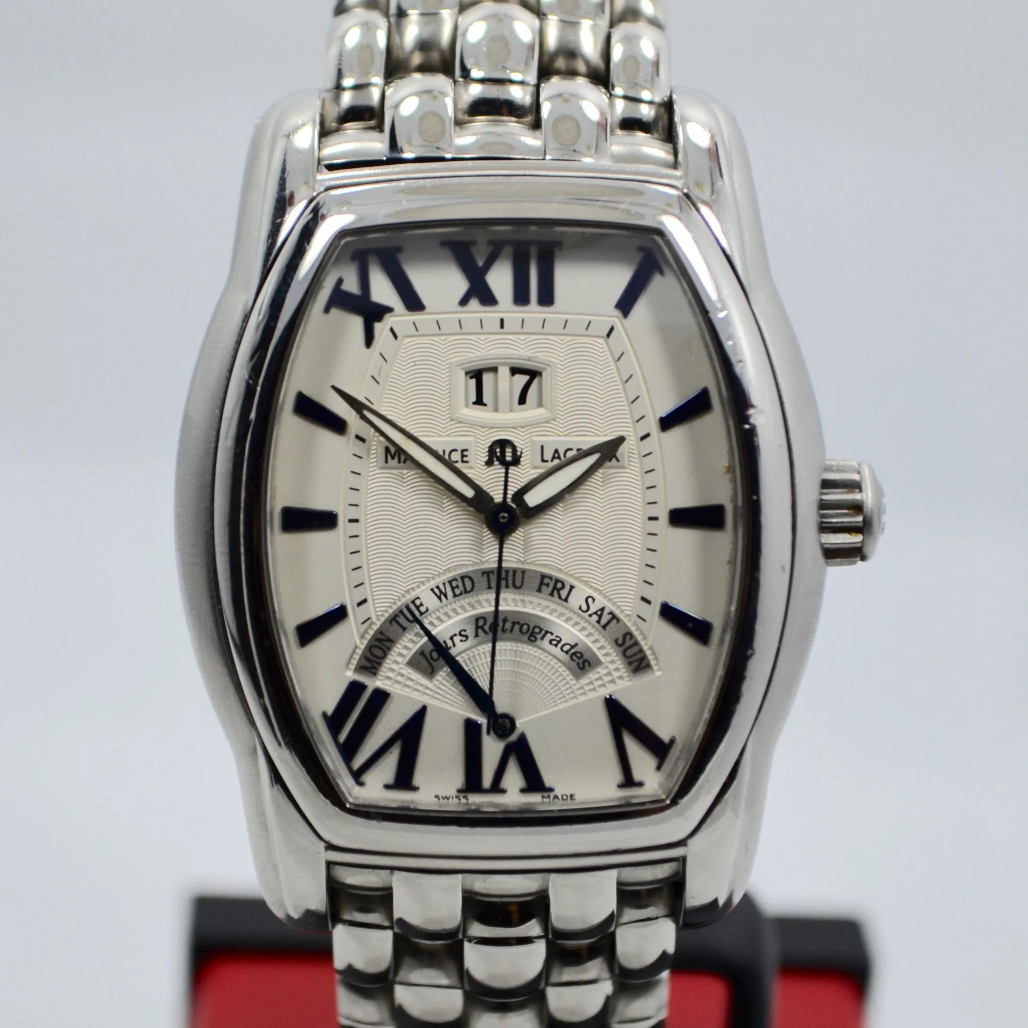 Maurice Lacroix Jours Retrograde MP6119 Steel Automatic Date Wristwatch