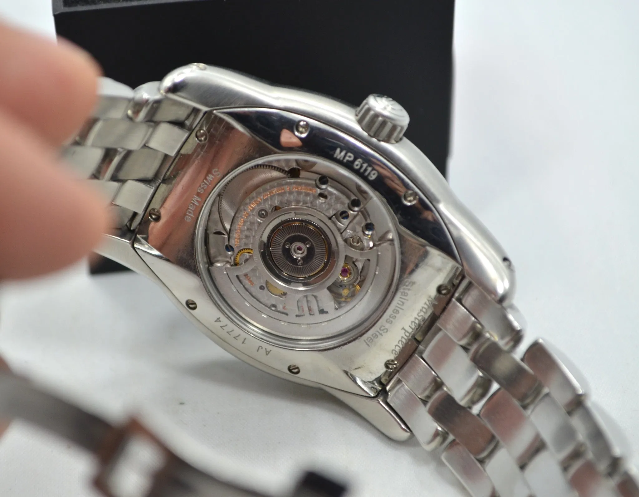 Maurice Lacroix Jours Retrograde MP6119 Steel Automatic Date Wristwatch