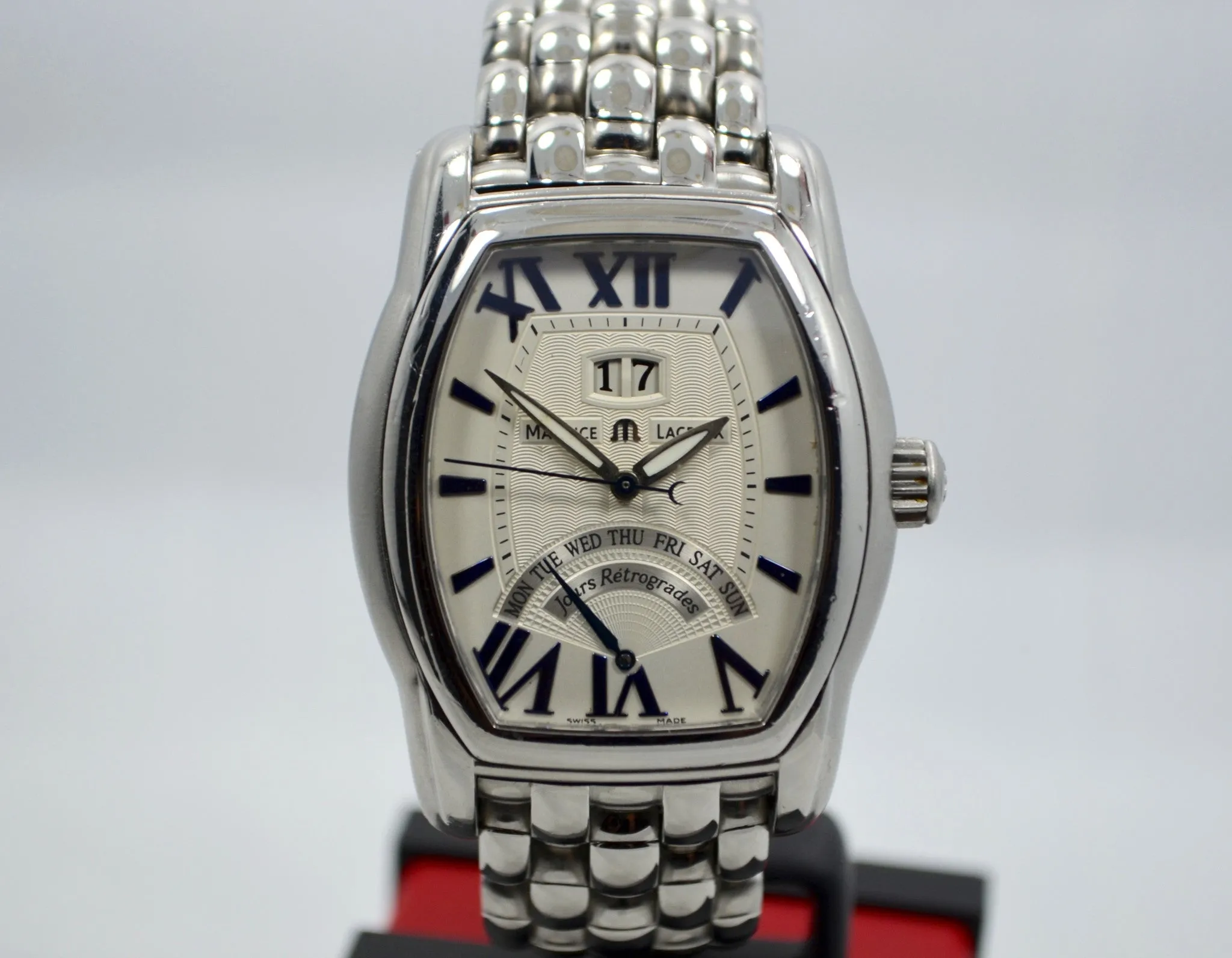 Maurice Lacroix Jours Retrograde MP6119 Steel Automatic Date Wristwatch