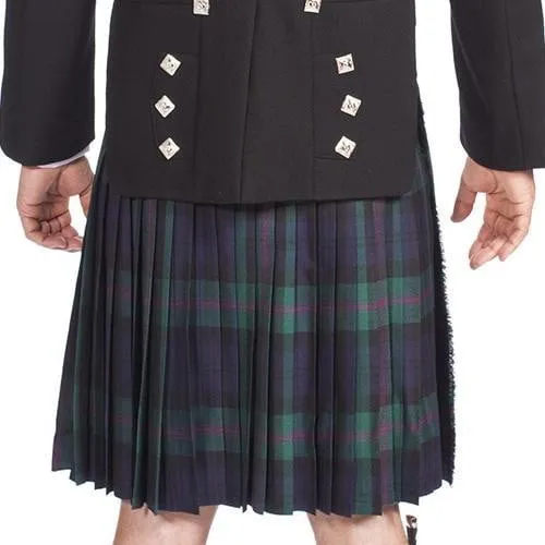Men's 8 Yard Kilt - 16oz House of Edgar Heavyweight Wool Nevis Stain Resistant Tartan - Made To Order