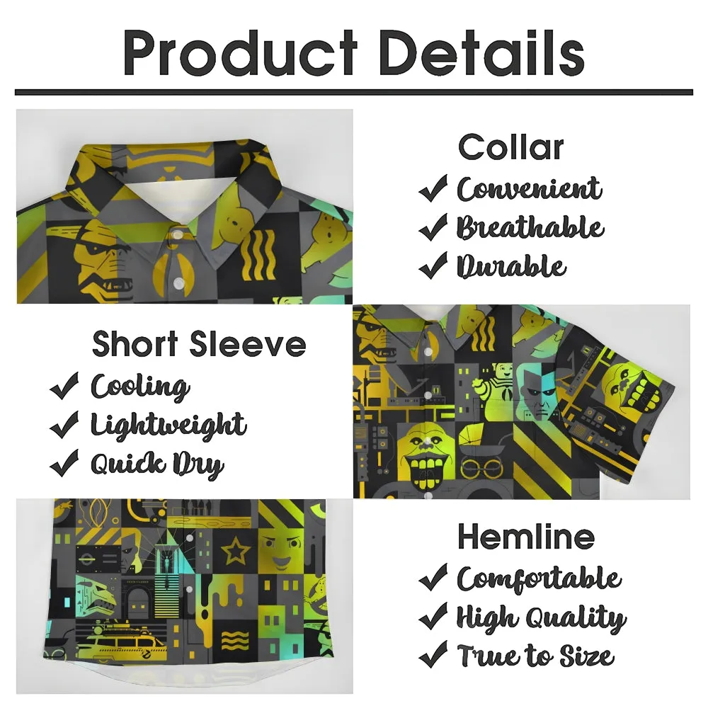 Men's Cartoon Casual Short Sleeve Shirt 2405001493