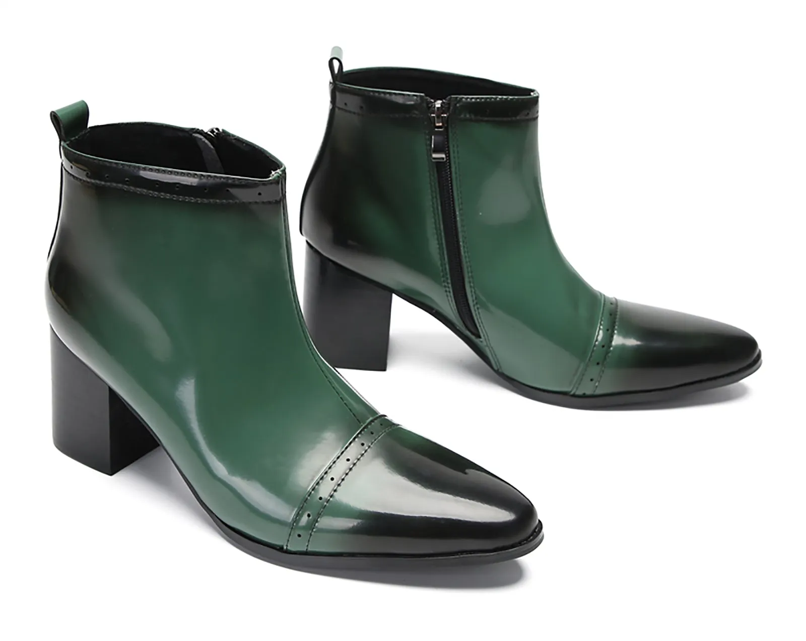 Men's Casual Mid Calf Western Boots