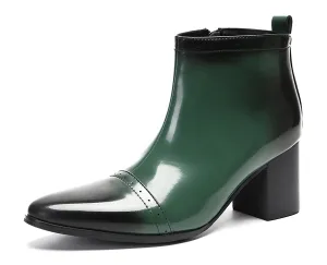 Men's Casual Mid Calf Western Boots