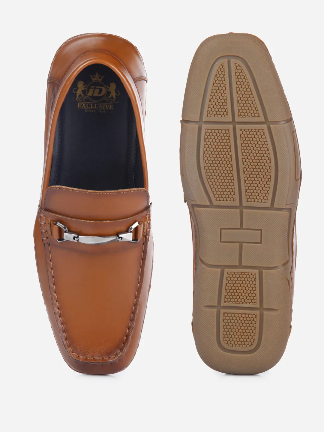 Men's Tan Metal Trim Formal Slip On (ID2144)