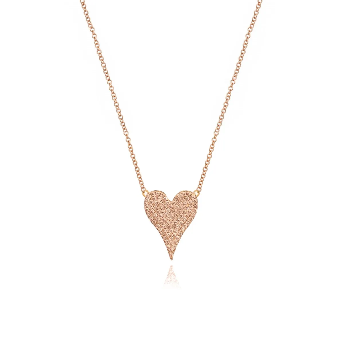 Modern Diamond Heart Necklace