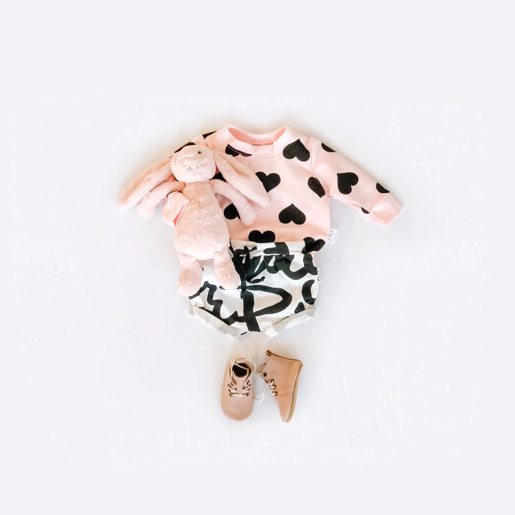 Modern Pullover with Hearts