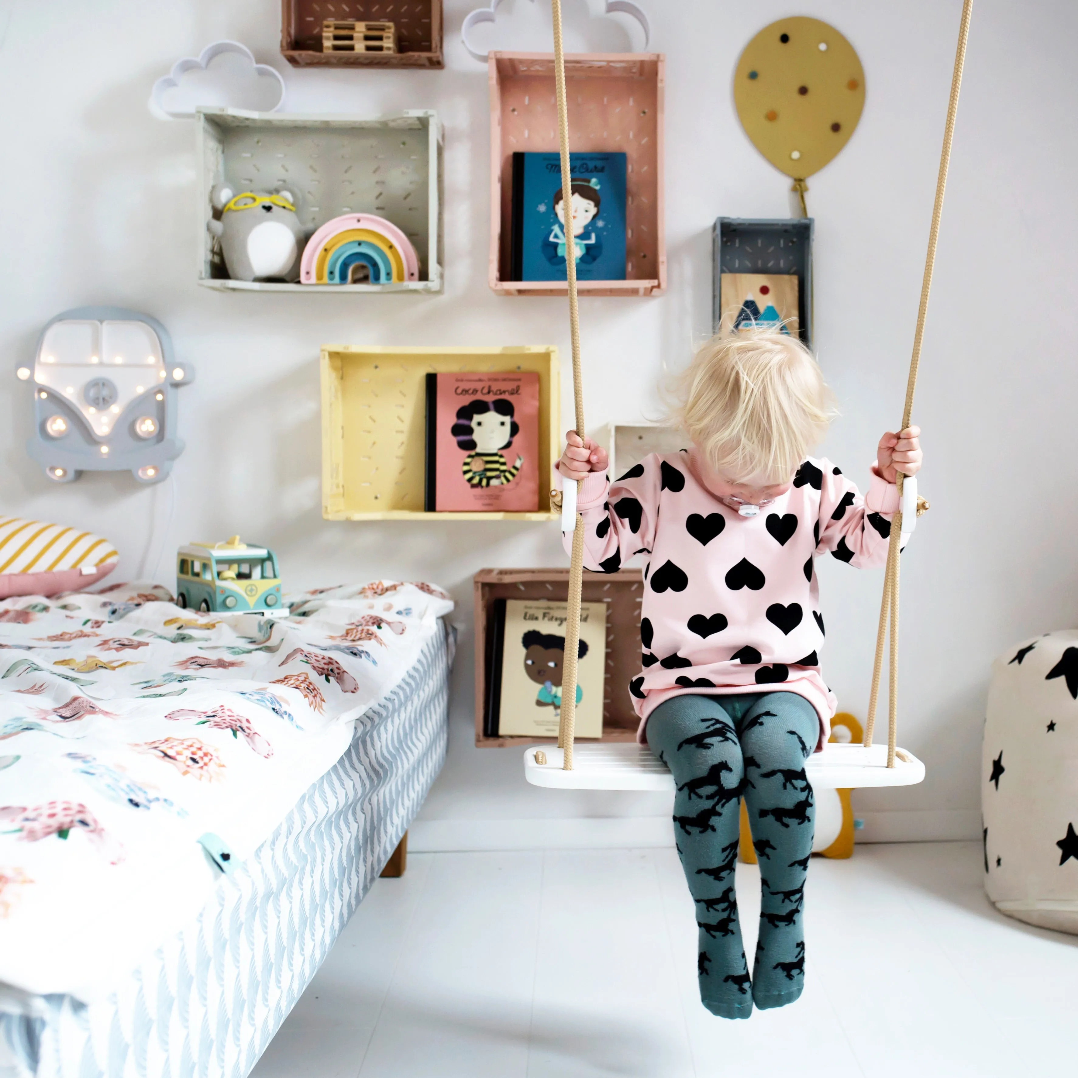 Modern Pullover with Hearts