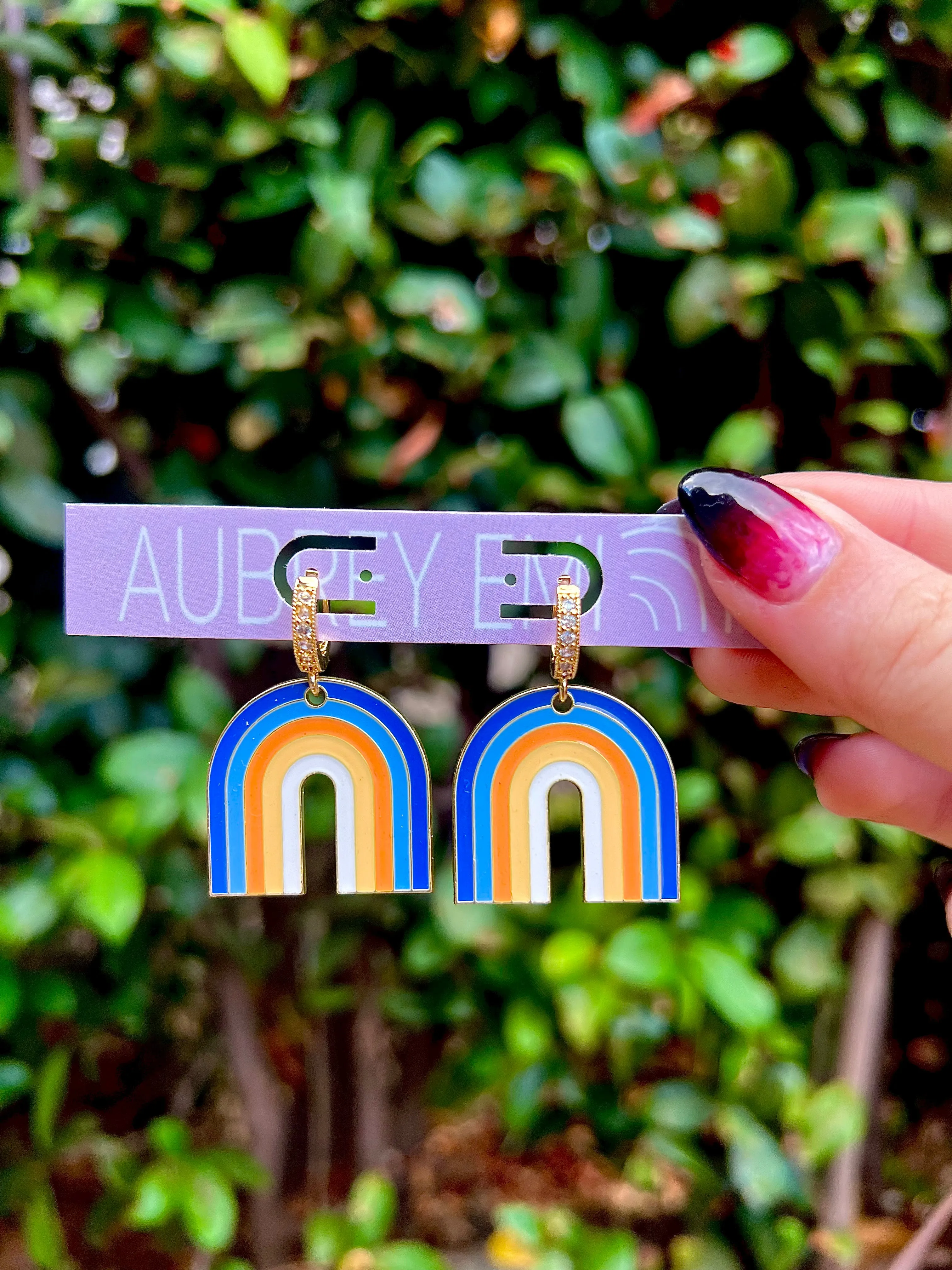 Modern Rainbow Earrings