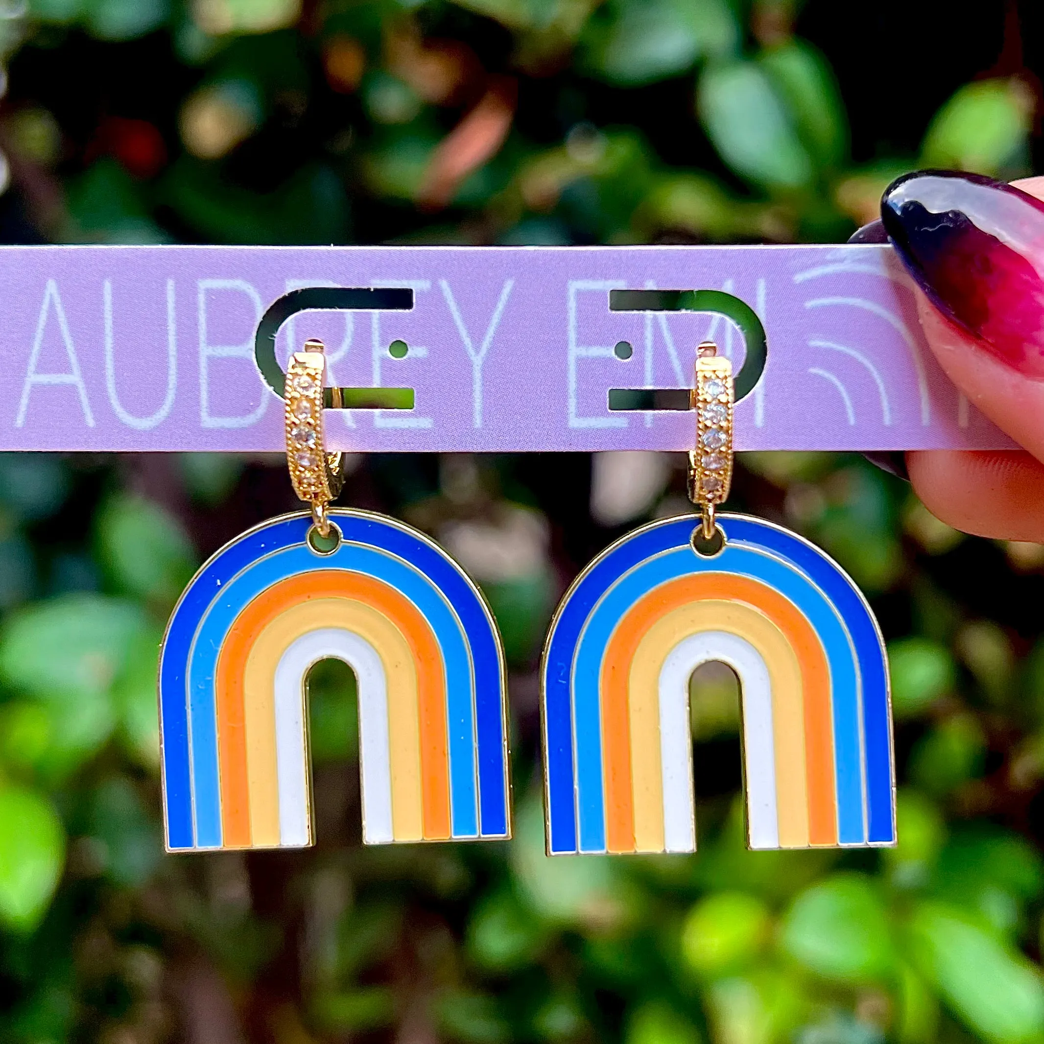 Modern Rainbow Earrings