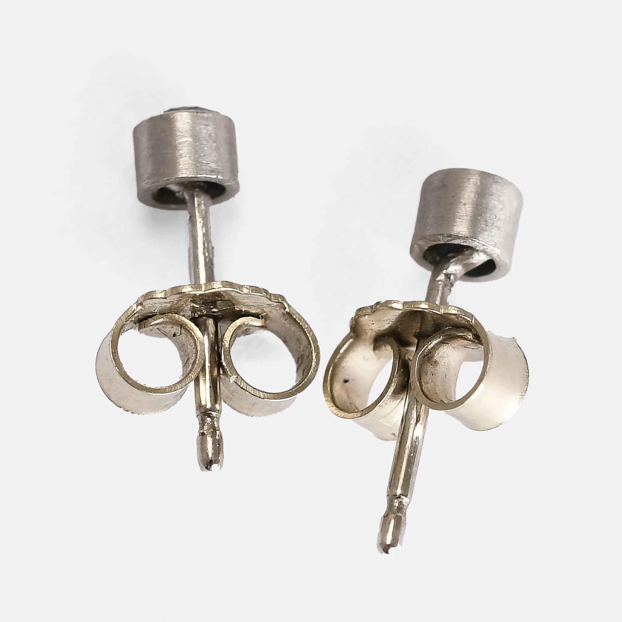 Modern Sapphire Stud Earrings