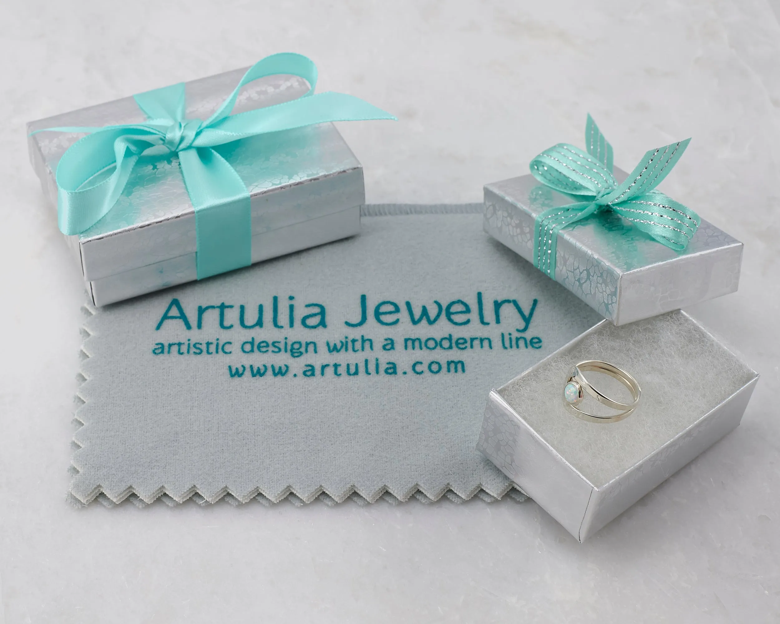 Modern Silver Wrap Ring
