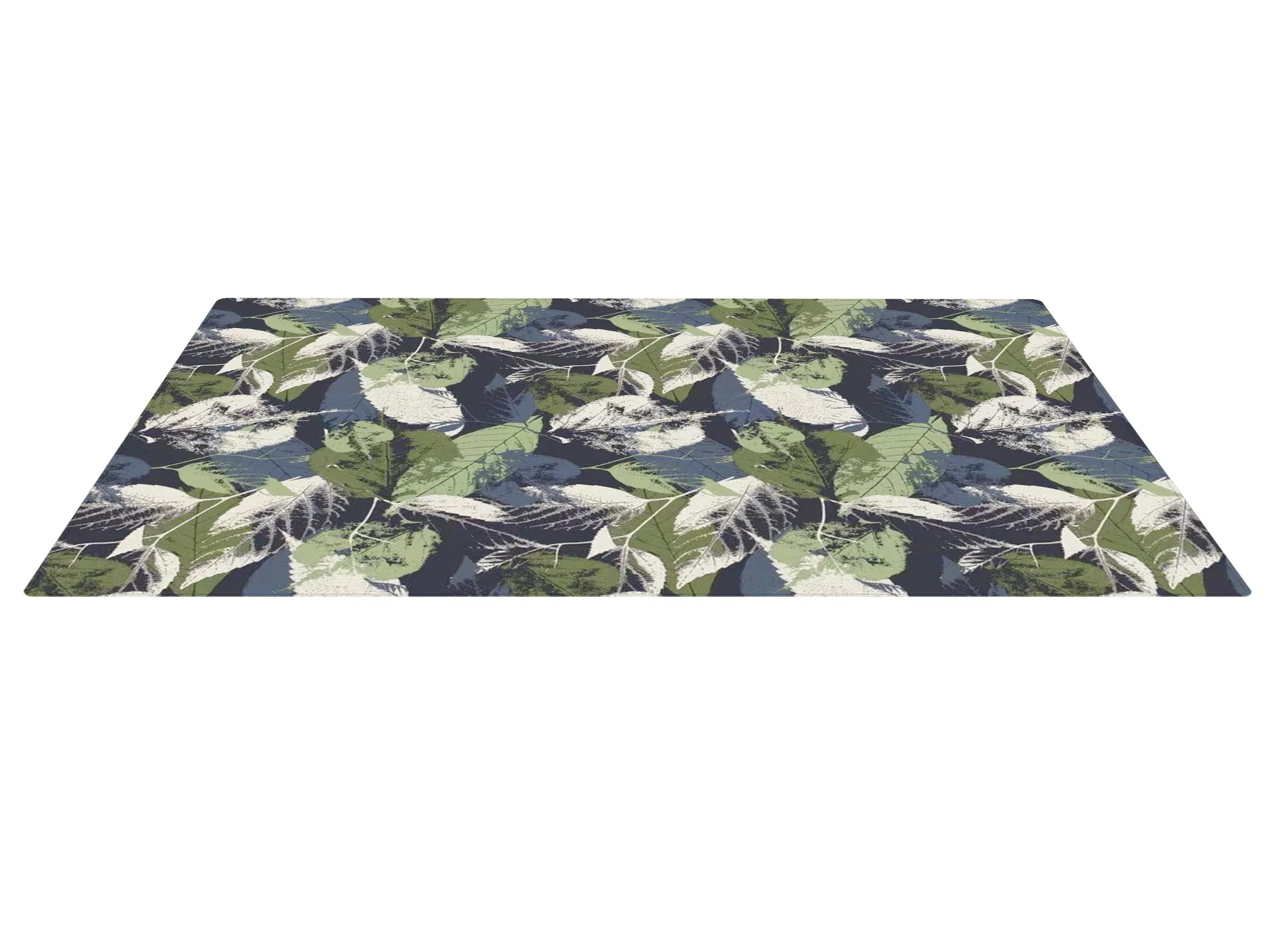Navy Leaves Play Mat FINAL SALE