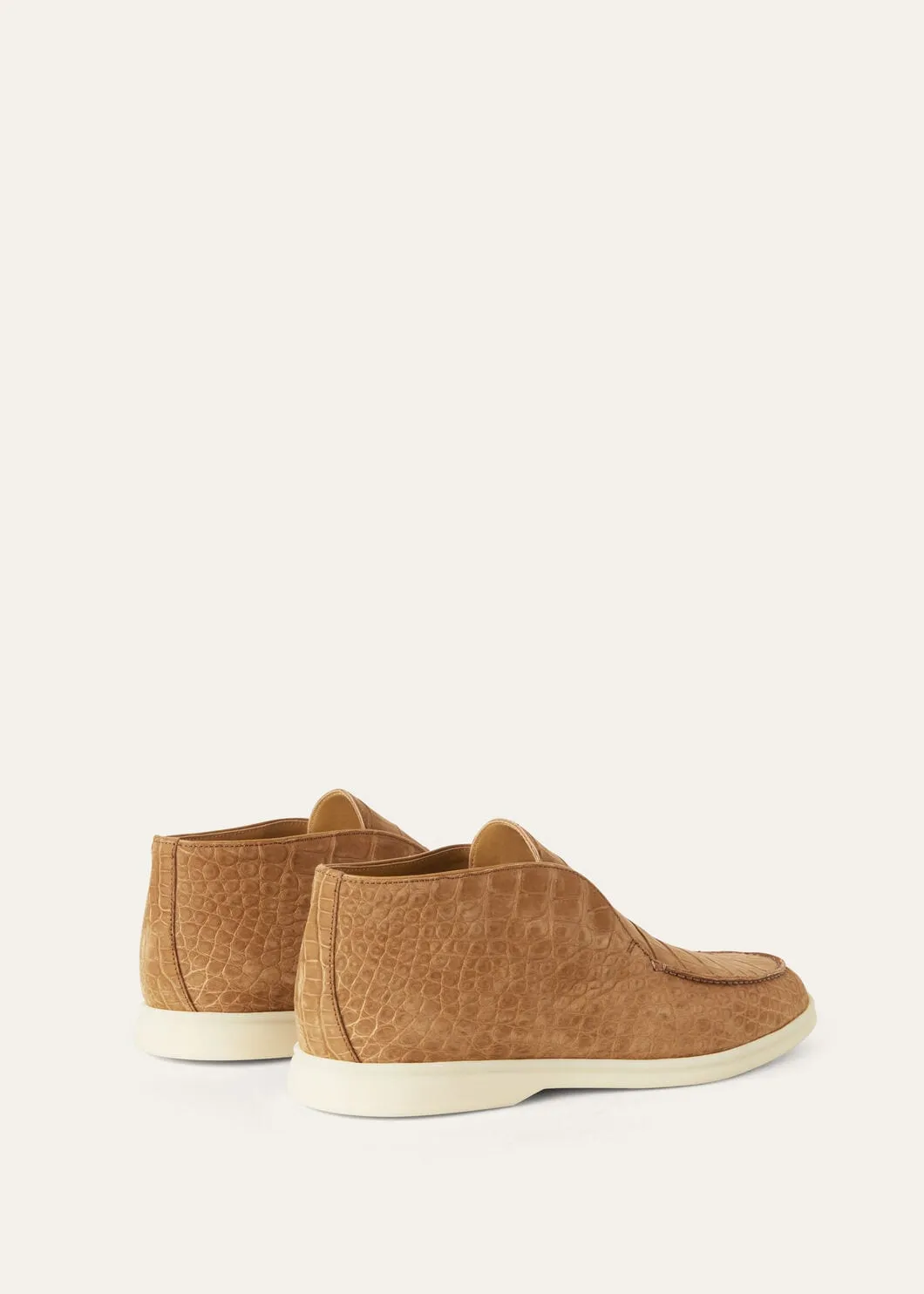 Open Walk Boots in Light Leather