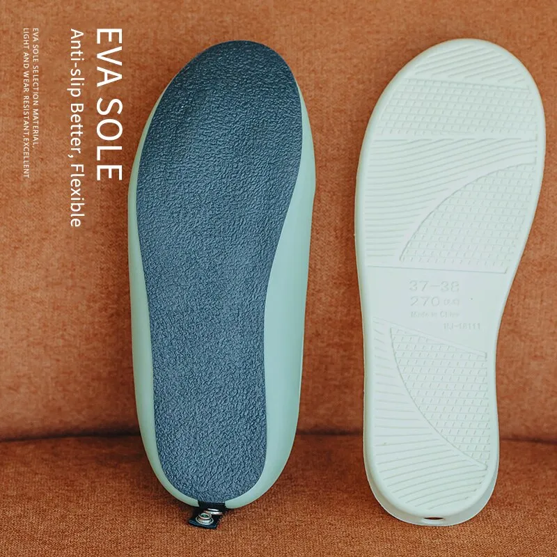 Original UTUNE PU Leather Home Slippers Women Shoes Dual-purpose Home shoes EVA Waterproof Winter Warm Slipper Plush Slides House flats