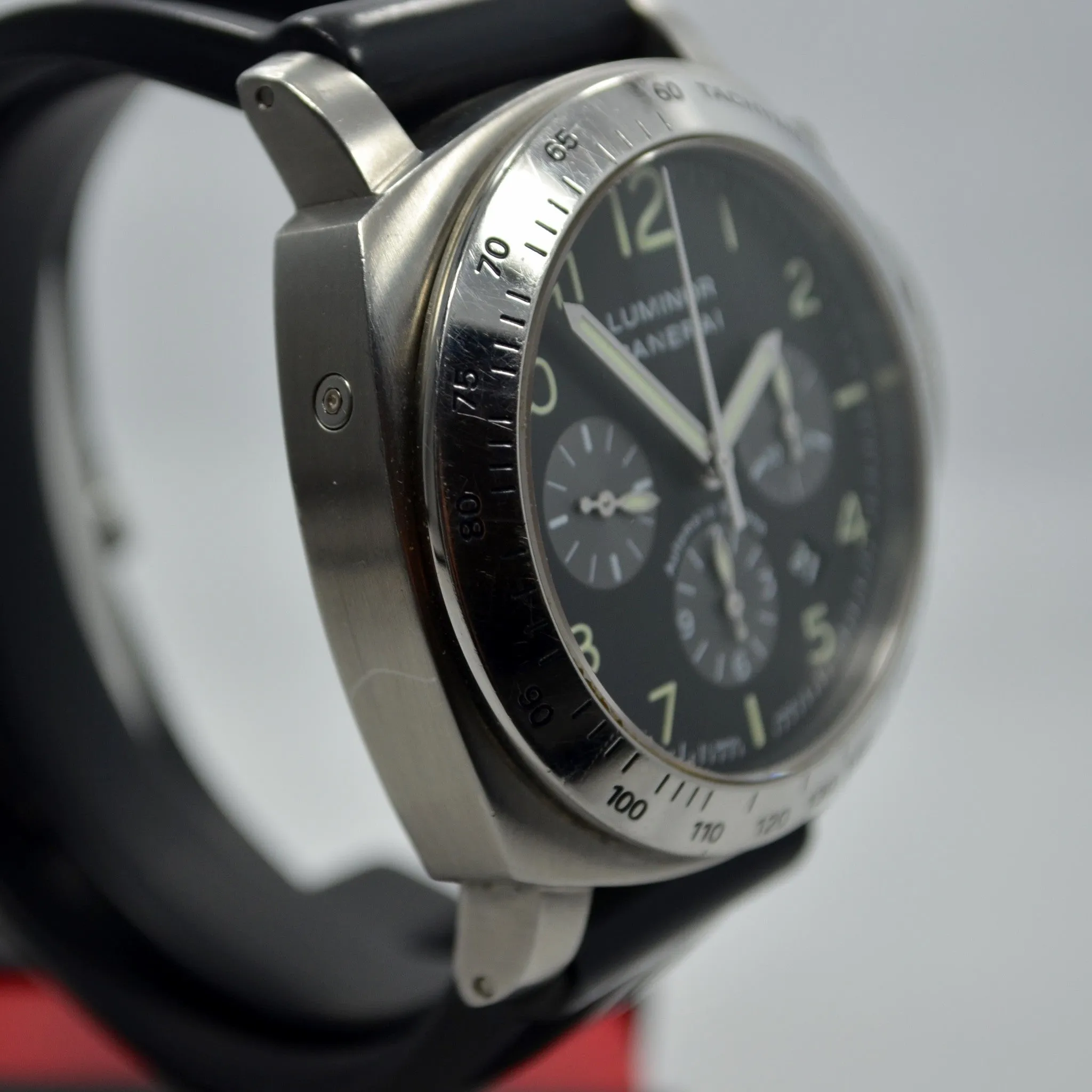 Panerai Luminor Chronograph PAM 162 Steel Automatic Wristwatch