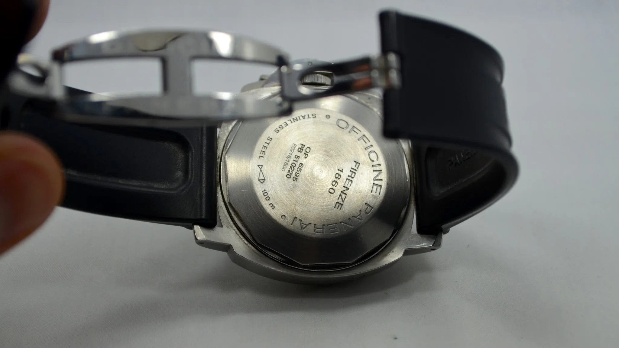 Panerai Luminor Chronograph PAM 162 Steel Automatic Wristwatch